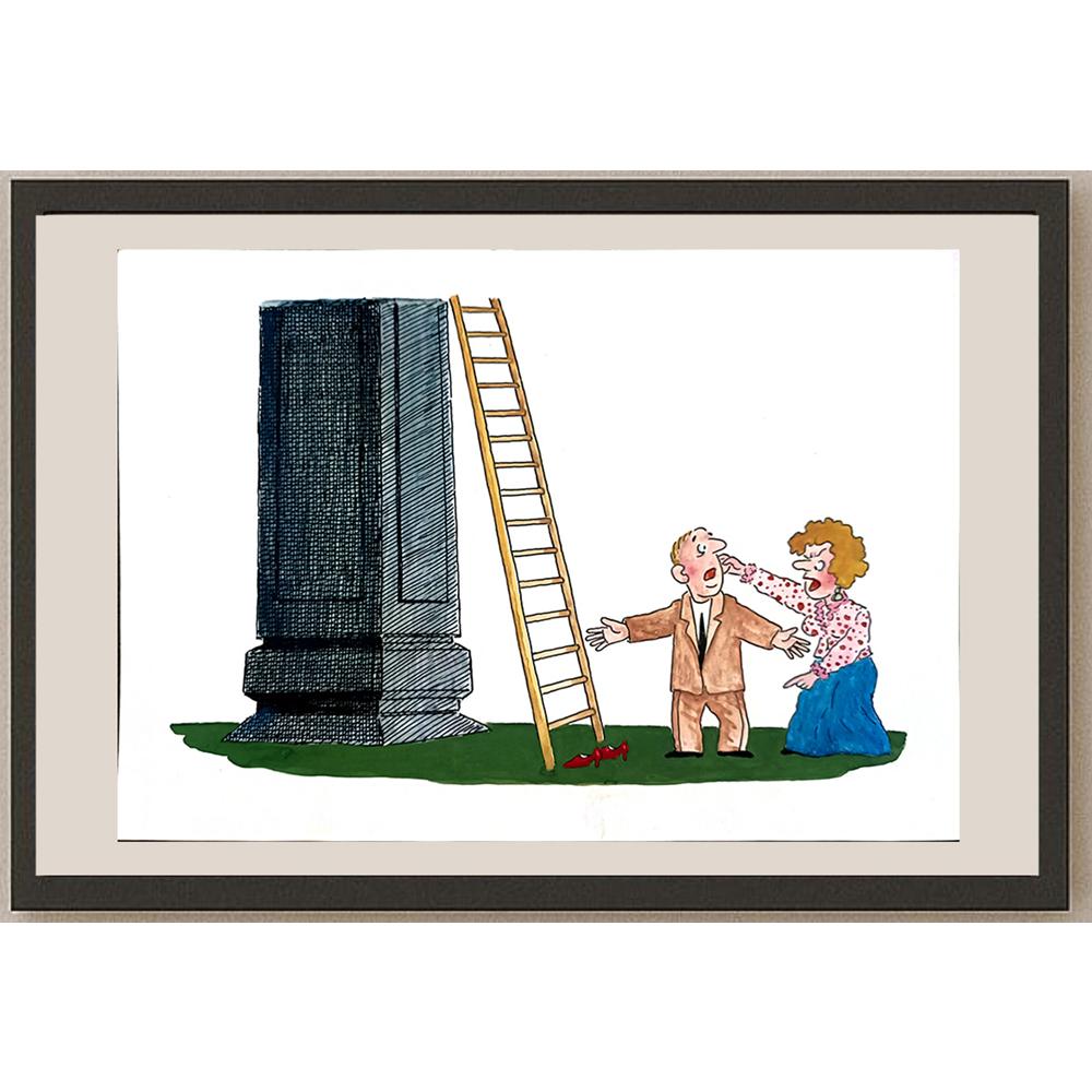 Zhang Hong Lin 29x21cm Orijinal Karikatür BOD04378