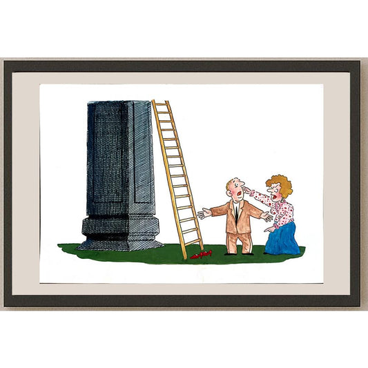 Zhang Hong Lin 29x21cm Orijinal Karikatür BOD04378