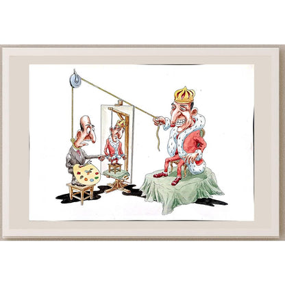 Romanov Vladimir 43x30cm Orijinal Karikatür BOD04380