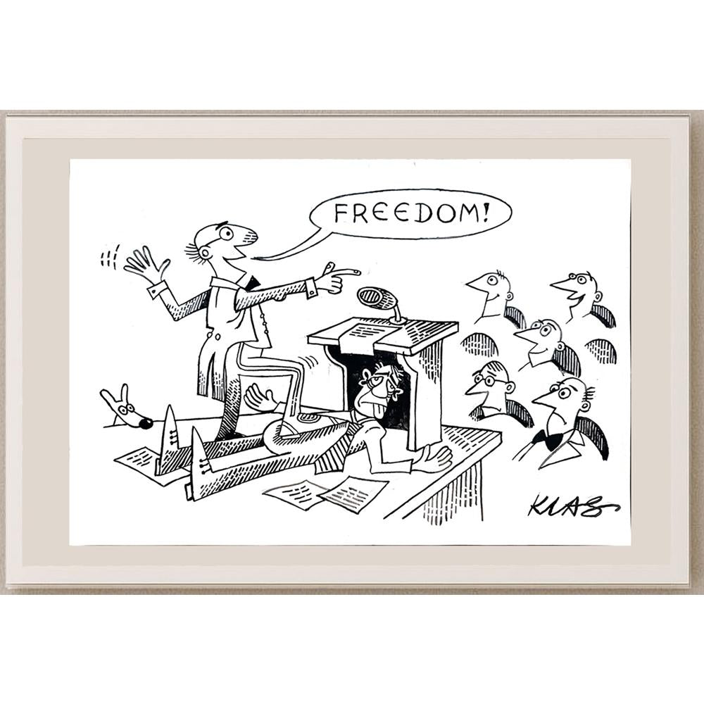 Alexsandar Klas 35x25cm Orijinal Karikatür BOD04381