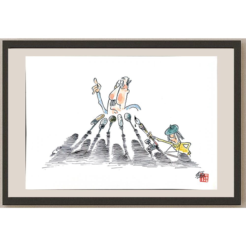 Tahara Tota 36x26cm Orijinal Karikatür BOD04386