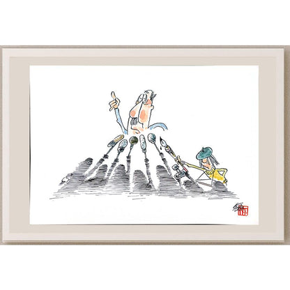 Tahara Tota 36x26cm Orijinal Karikatür BOD04386