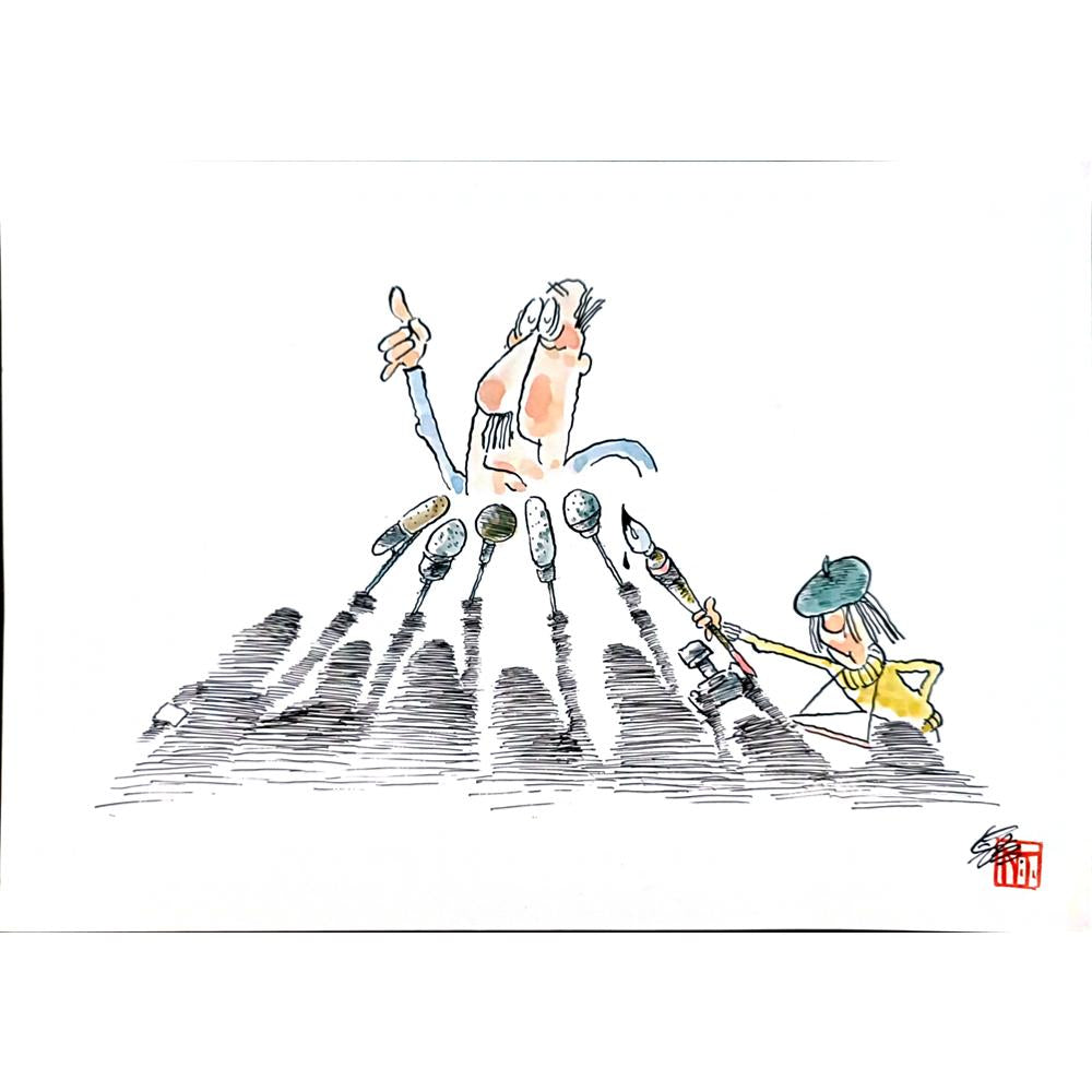 Tahara Tota 36x26cm Orijinal Karikatür BOD04386