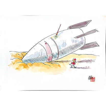 Tahara Tota 36x26cm Orijinal Karikatür BOD04387