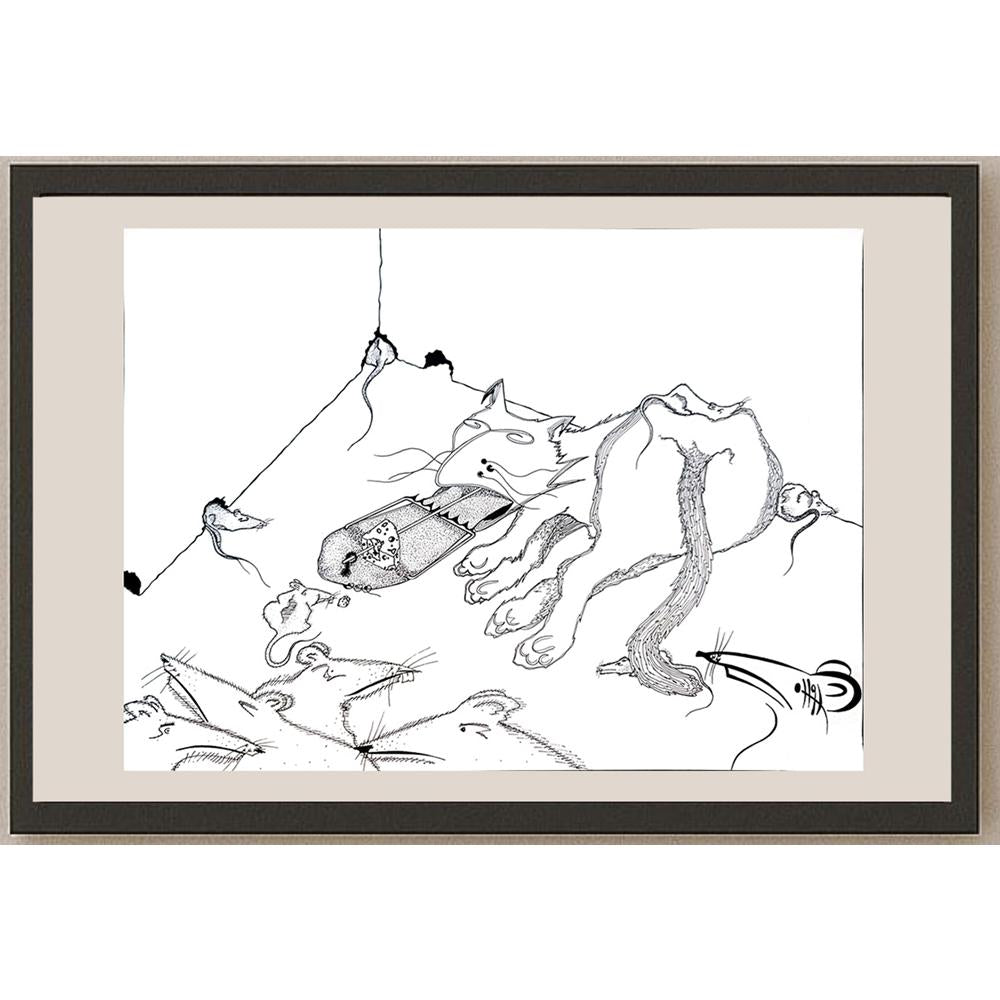 Davar Najafi 43x30cm Orijinal Karikatür BOD04390