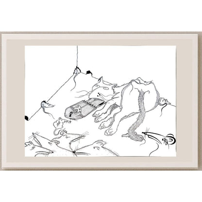 Davar Najafi 43x30cm Orijinal Karikatür BOD04390