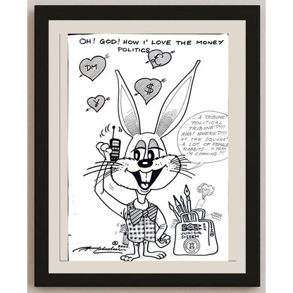 Julije Jelaska 43x30cm Orijinal Karikatür BOD04392