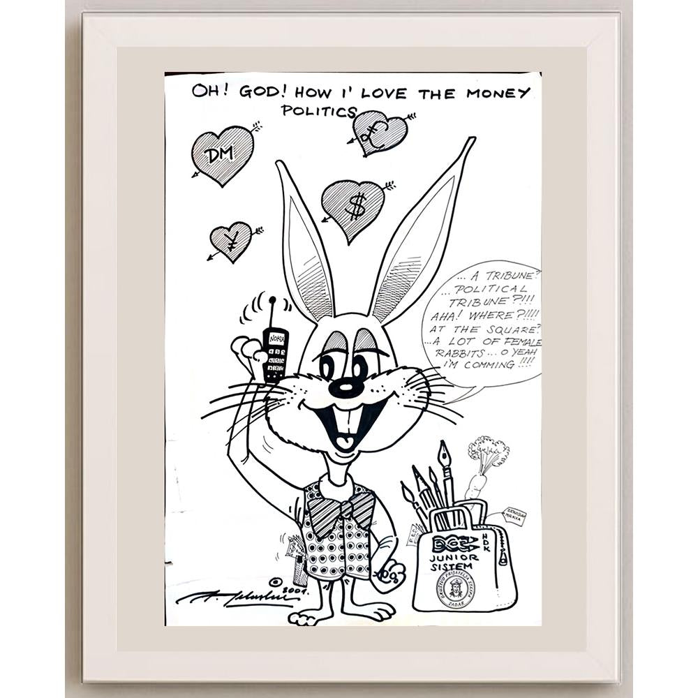 Julije Jelaska 43x30cm Orijinal Karikatür BOD04392