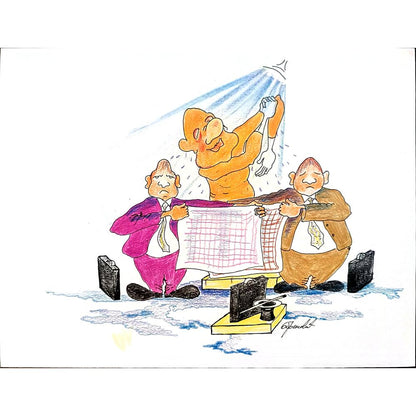 Obrenovic Milivoje 35x25cm Orijinal Karikatür BOD04397