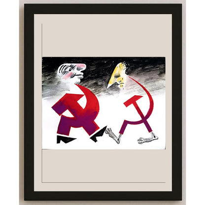 Stojan Dechev 35x25cm Orijinal Karikatür BOD04399