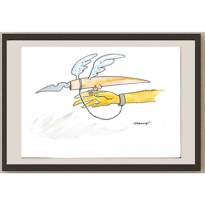 Ivan Haramija 37x26cm Orijinal Karikatür BOD04401
