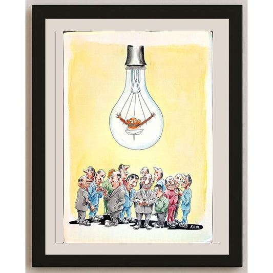 Romanov Vladimir 43x30cm Orijinal Karikatür BOD04402