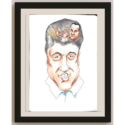 Romanov Vladimir 43x30cm Orijinal Karikatür BOD04403