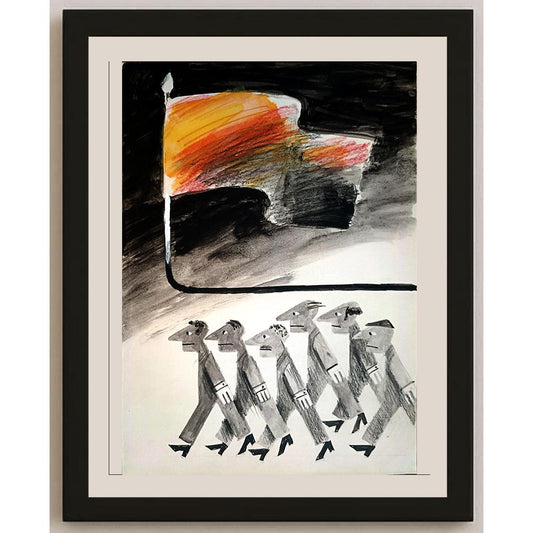 Stojan Dechev 35x25cm Orijinal Karikatür BOD04405