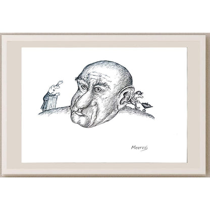 Meerov Vladimir 33x23cm Orijinal Karikatür BOD04413