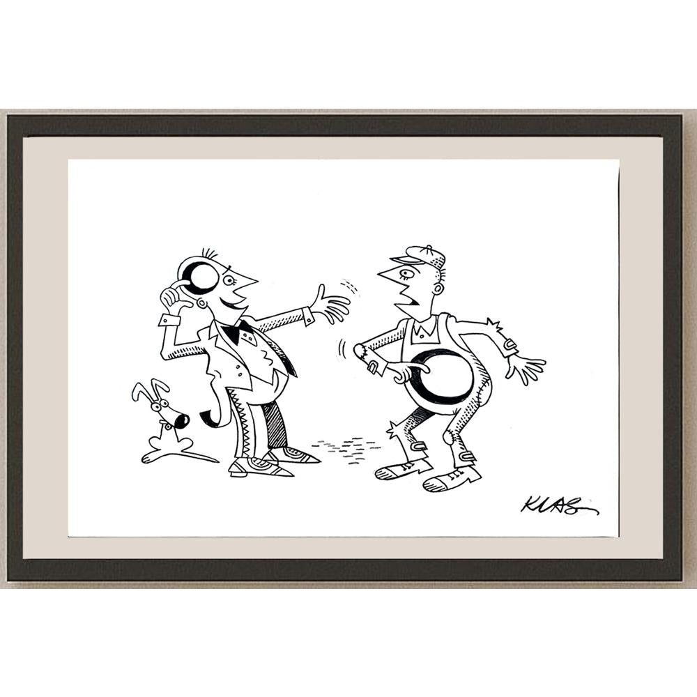 Alexsandar Klas 35x25cm Orijinal Karikatür BOD04415