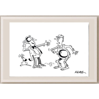 Alexsandar Klas 35x25cm Orijinal Karikatür BOD04415