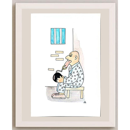 Alexei Talimonov 29x21cm Orijinal Karikatür BOD04416