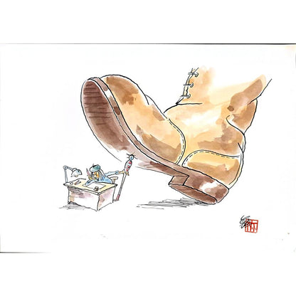 Tahara Tota 36x26cm Orijinal Karikatür BOD04418