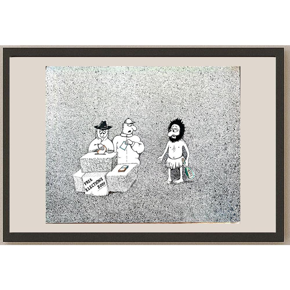 Zdravko Beshendgiev 38x31cm Orijinal Karikatür BOD04420