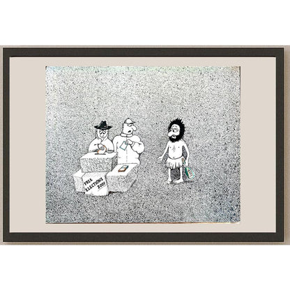 Zdravko Beshendgiev 38x31cm Orijinal Karikatür BOD04420