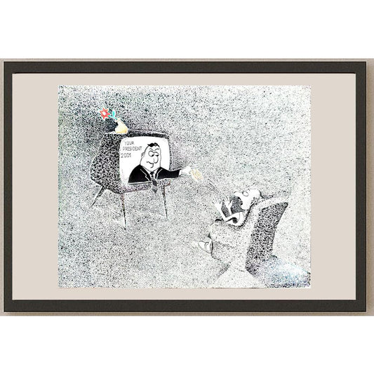 Zdravko Beshendgiev 38x31cm Orijinal Karikatür BOD04421