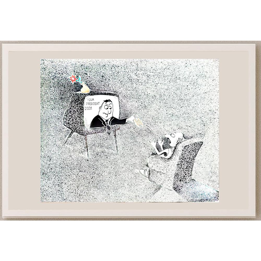 Zdravko Beshendgiev 38x31cm Orijinal Karikatür BOD04421