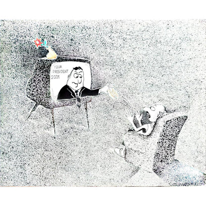 Zdravko Beshendgiev 38x31cm Orijinal Karikatür BOD04421