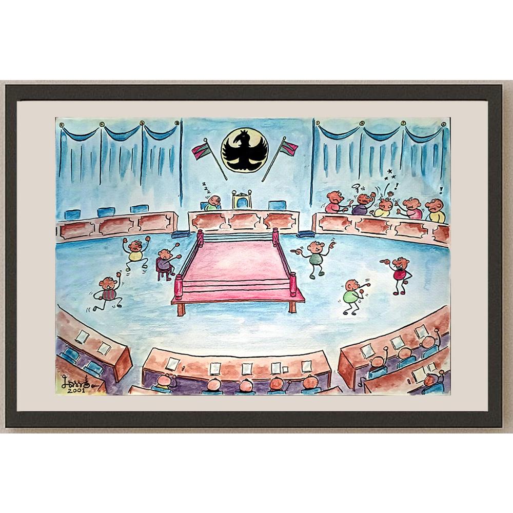 Ban Khianlamai 35x25cm Orijinal Karikatür BOD04427