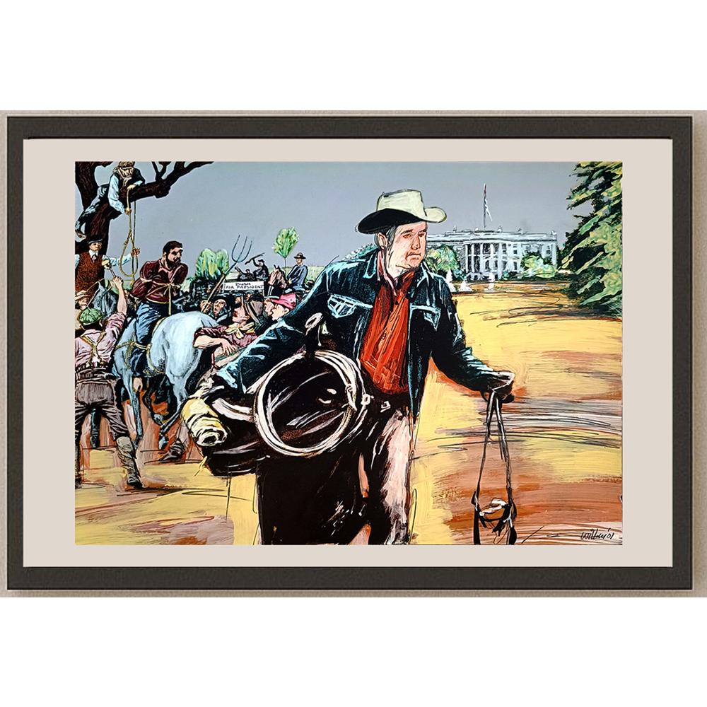 Willem Rasing 43x30cm Orijinal Karikatür BOD04436