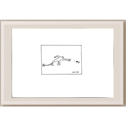 Ruhi Tek 29x21cm Orijinal Karikatür BOD04439