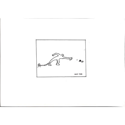 Ruhi Tek 29x21cm Orijinal Karikatür BOD04439