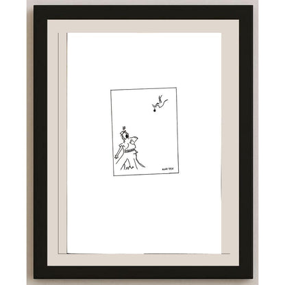 Ruhi Tek 29x21cm Orijinal Karikatür BOD04441