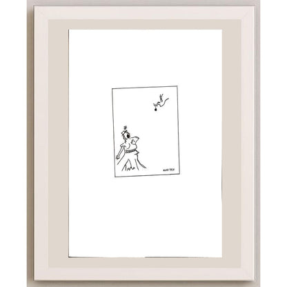 Ruhi Tek 29x21cm Orijinal Karikatür BOD04441