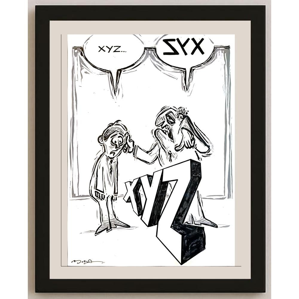 Mustafa Bora 29x21cm Orijinal Karikatür BOD04446