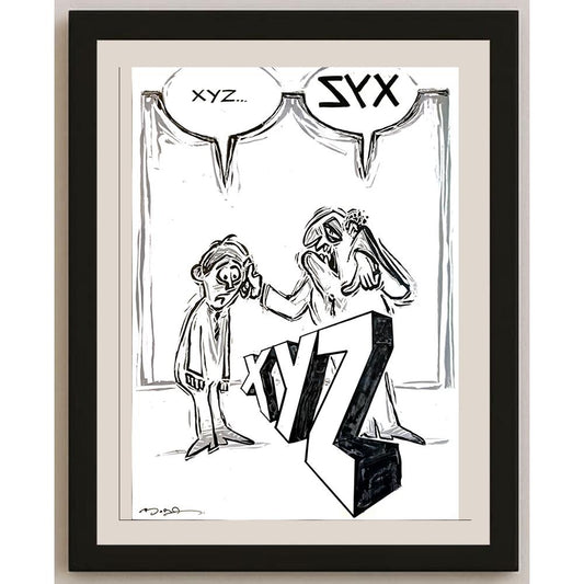 Mustafa Bora 29x21cm Orijinal Karikatür BOD04446