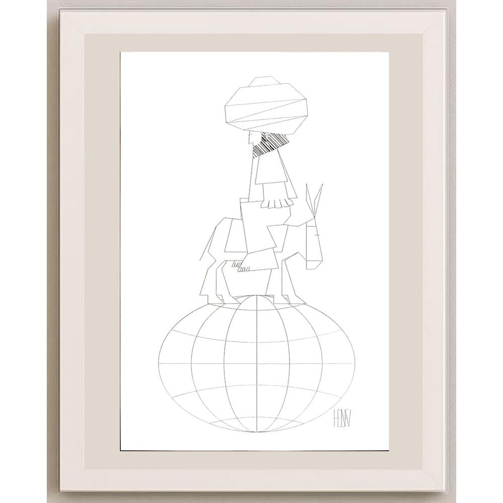 Mehmet Hakan Helvacı 29x21cm Orijinal Karikatür BOD04447