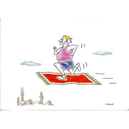 Kemal Özyurt 43x30cm Orijinal Karikatür BOD04453