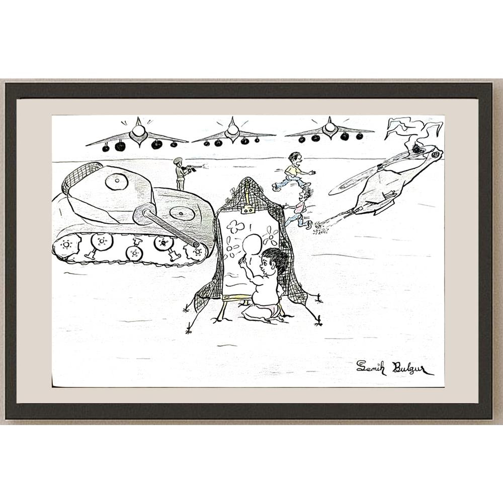 Semih Bulgur 29x21cm Orijinal Karikatür BOD04454