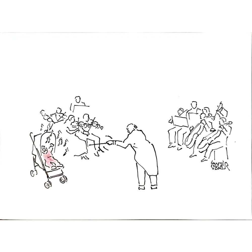 Sami Caner 29x21cm Orijinal Karikatür BOD04458