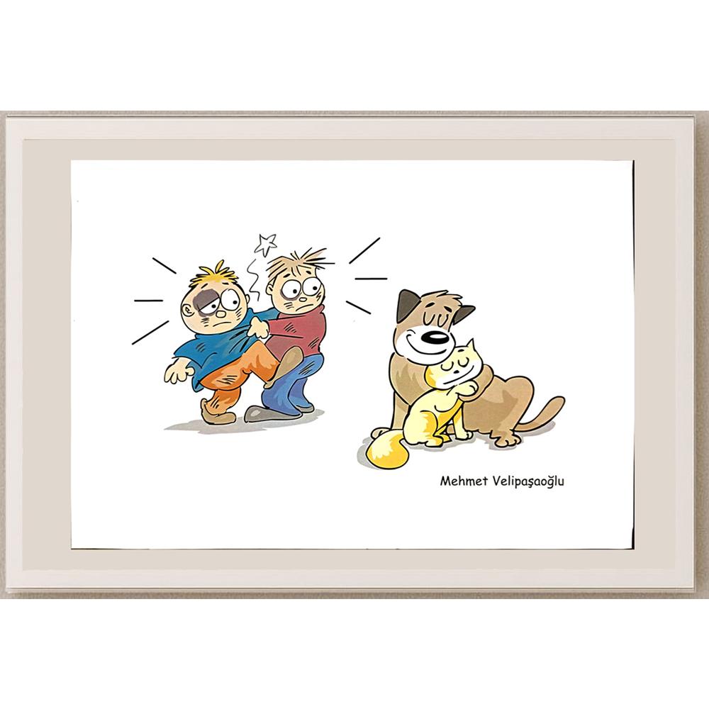 Mehmet Velipaşaoğlu 29x21cm Orijinal Karikatür BOD04460