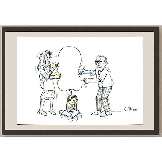 Orhan Zafer 29x21cm Orijinal Karikatür BOD04461