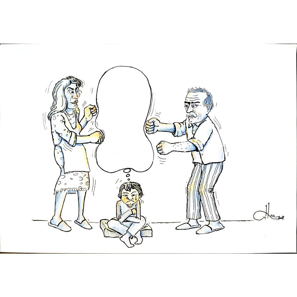 Orhan Zafer 29x21cm Orijinal Karikatür BOD04461