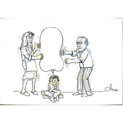 Orhan Zafer 29x21cm Orijinal Karikatür BOD04461