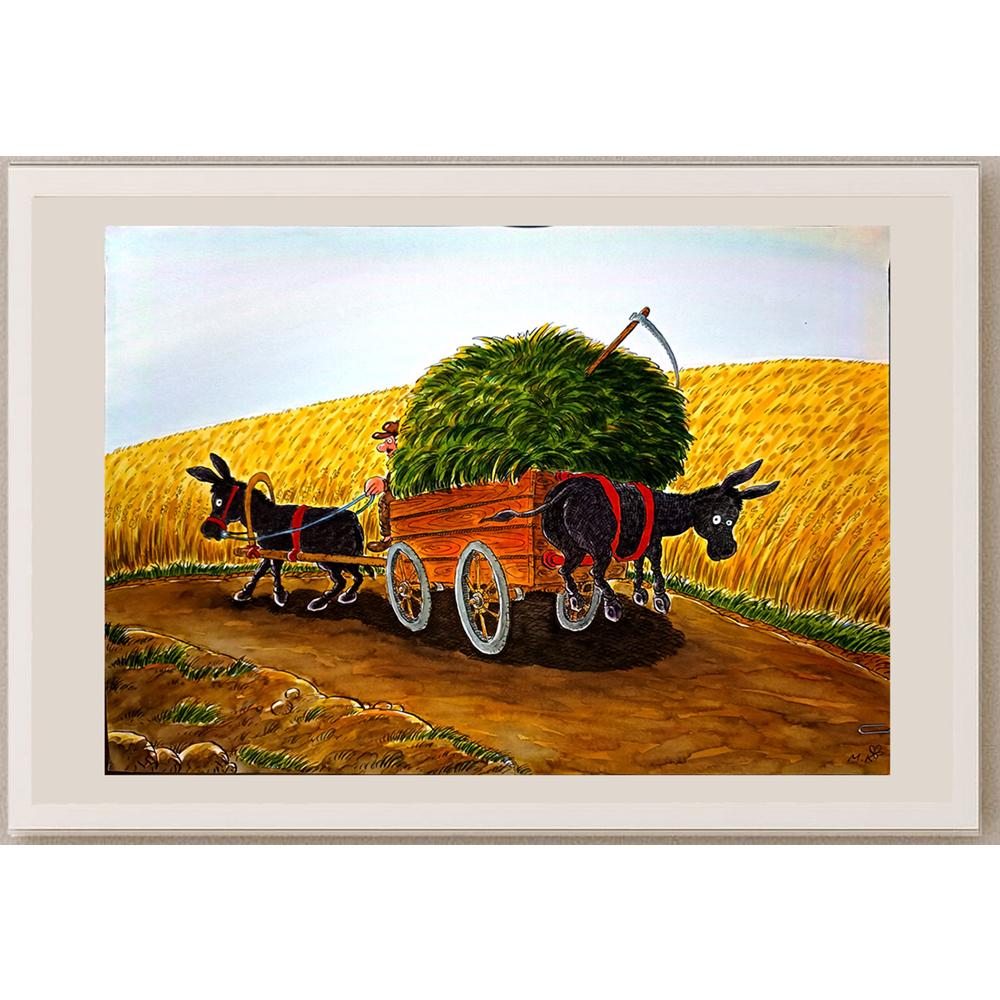 Mehmet Kahraman 33x23cm Orijinal Karikatür BOD04462