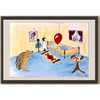 Ekrem Baş 43x30cm Orijinal Karikatür BOD04464