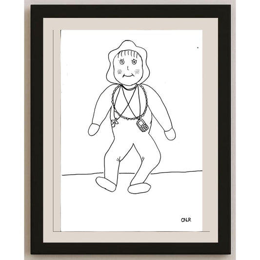 OnurÖzkan 33x23cm Orijinal Karikatür BOD04468