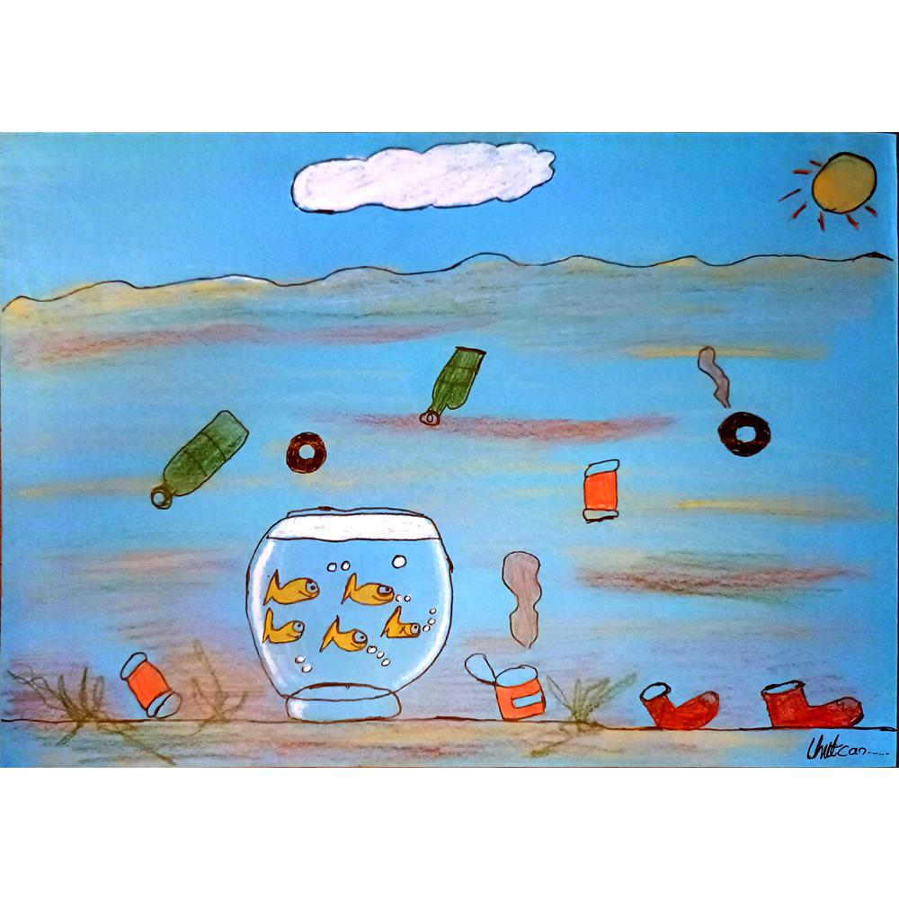 Umutcan Semizoğlu 35x25cm Orijinal Karikatür BOD04478