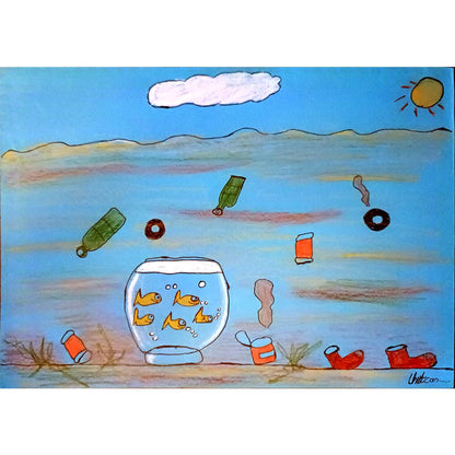 Umutcan Semizoğlu 35x25cm Orijinal Karikatür BOD04478