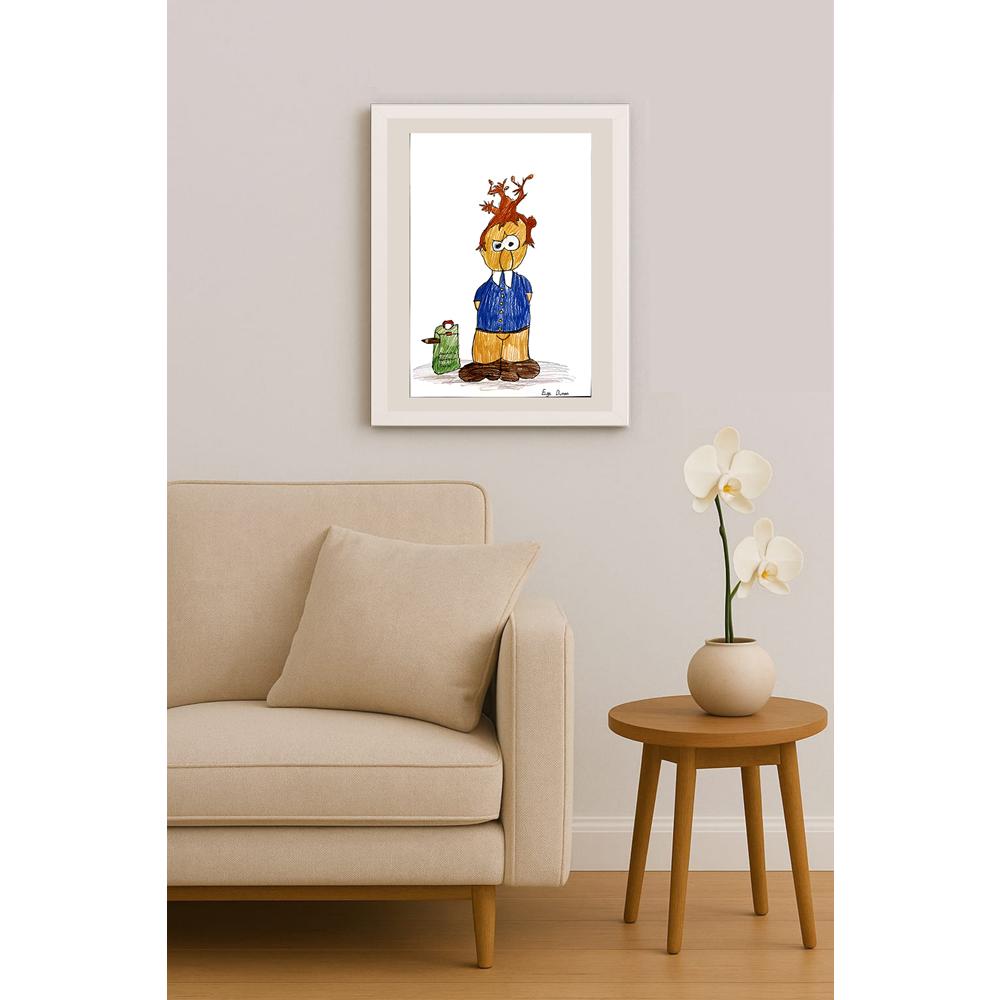 Ege Duran 35x25cm Orijinal Karikatür BOD04479